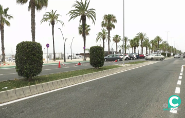 La avenida de la Bahía en la Barriada de La Paz