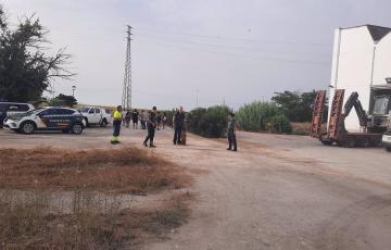 Agentes de la Benemérita en el dispositivo de rastreo por la localidad