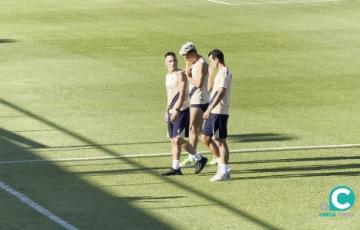 Fede San Emeterio, Luis Hernández e Iván Alejo no han participado en la sesión de este martes