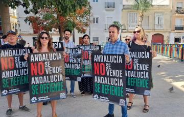Lema de la protesta de la formación presentado en un acto en La Viña.