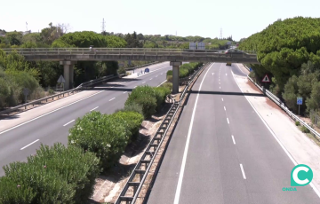Imagen de la vía que une a los dos provincias