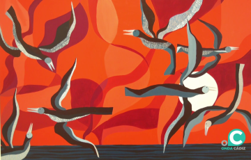 Una de las obras de la muestra de la artista palentina