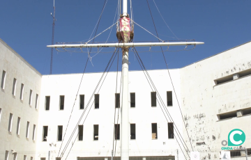 Fachada de la antigua construcción en la avenida Duque de Nájera
