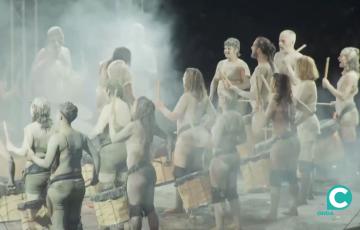 Una de las imágenes del espectáculo de La Fura del Baus. 