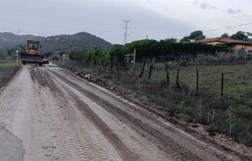 La Diputación, a través del servicio de Vías y Obras, ha trabajado durante estos días para restablecer el tráfico