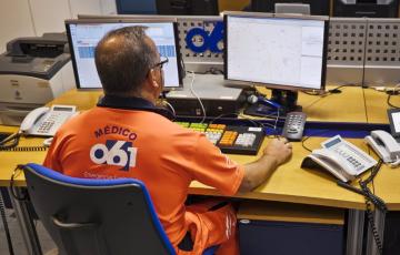 Centro del 061 en Andalucía en una imagen de archivo