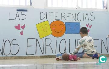 Uno de los menores en un taller 