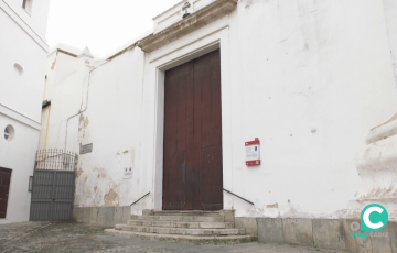Imagen del templo clausurado en la mañana de este míercoles