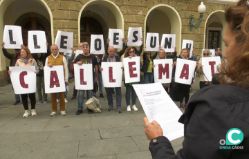 Concentración por la muerte de un sintecho en Cádiz