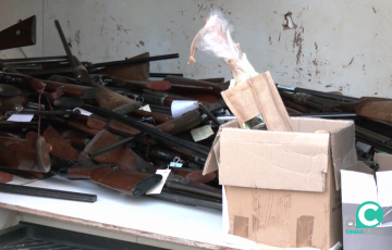 Armas incautadas en distintas operaciones destinadas a ser destruidas 