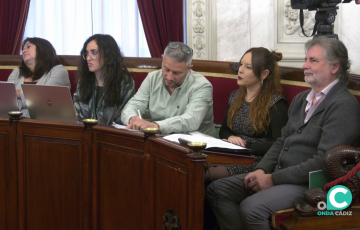 Concejales de la formación durante un pleno en una imagen de archivo