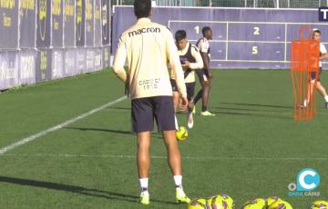 Entrenamiento del Cádiz CF. 