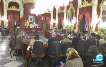 Sesión de pleno ordinaria de Diputación de Cádiz. 