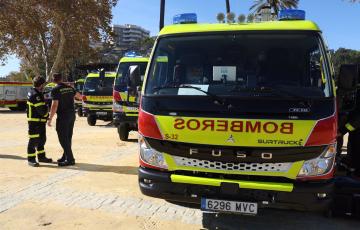 Vehículos del Consorcio de Bomberos de Cádiz.