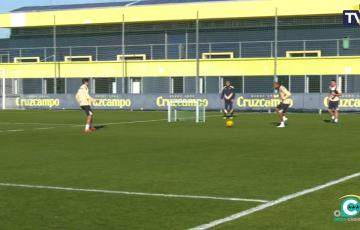 Entrenamiento del Cádiz CF.