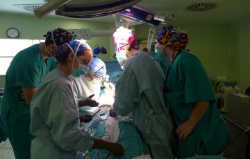 Imagen de archivo de una operación de donación de órganos