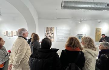 Imagen de la inauguración exposición 'Inventario de una amistad' abierta hasta el 2 de febrero 