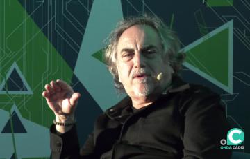 El afamado chirigotero durante su intervención