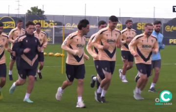 La plantilla cadista prepara su cita en Zaragoza de la próxima jornada