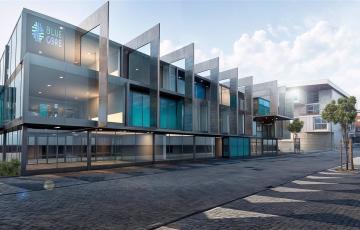 Modelo en 3D del vivero ZF Blue Core que se construirá en el polígono exterior de Zona Franca