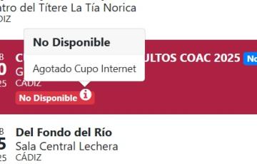 Todas las entradas se pusieron en taquilla este sábado en la taquilla provisional en el Ayuntamiento de Cádiz