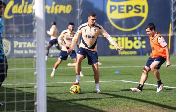 La preparación se intensifica de cara al exigente duelo en tierras cantabras