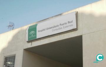 Fachada del Hospital de Puerto Real. 