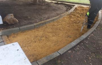 Detalle de uno las actuaciones municipales en Cortadura