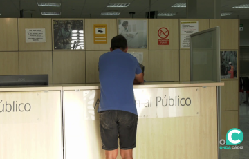 Oficina de Empleo de la capital gaditana en una imagen de archivo