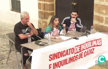 Un momento de la presentación de la plataforma el pasado jueves en la plaza Fray Felix