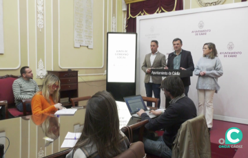 Bruno García durante su intervención ante los medios en la rueda de prensa de este viernes