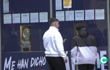 Imagen de una de las taquillas del estadio antes de un encuentro liguero en una imagen de archivo