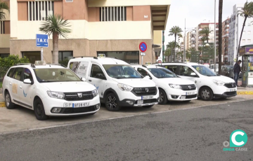 Parada en la glorieta Elios de la capital gaditana