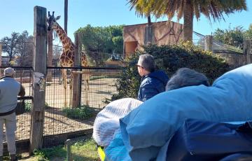 José Luis, un paciente ingresado en el Hospital de Jerez, visita el zoobotánico.