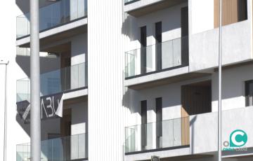 La primera promoción de viviendas del residencial Las Cortes del grupo ABU. 