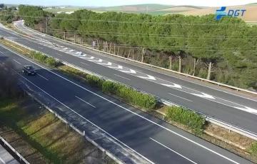 Imagen de la DGT de la AP-4 este 19 de marzo. 