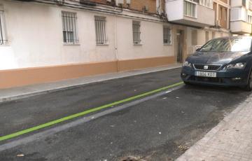 Emasa modifica la zona verde de aparcamientos para residentes del barrio de Loreto.