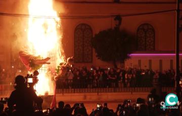 La quema del Dios Momo, en una imagen de archivo. 
