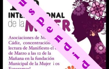 Cancelada la lectura del manifiesto para este sábado.