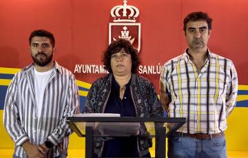 La regidora sanluqueña, Carmen Álvarez, junto a dos ediles del equipo de gobierno en una imagen de archivo