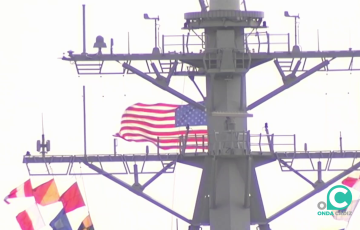 Buque de nacionalidad estadounidense en aguas gaditanas