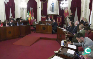 Imagen del Salón de Plenos este jueves