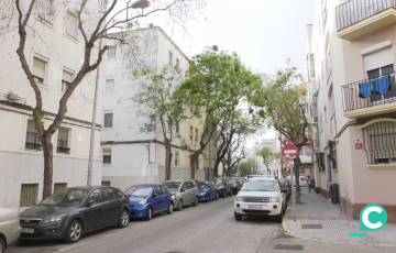 Edificios en una calle de la capital gaditano