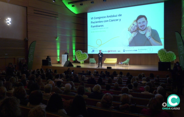 Una imagen del Palacio de Congresos de Cádiz este viernes