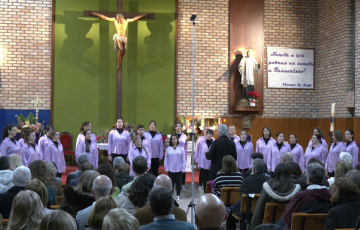 La coral durante el pasado mes de diciembre en una imagen de archivo