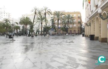 Imagen de la Plaza de San Juan de Dios de la capital gaditana. 