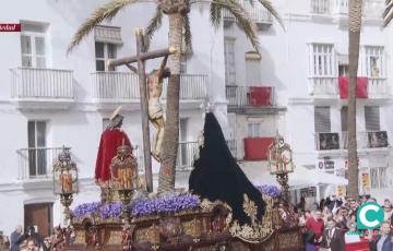Una de las imágenes que procesionó en la jornada del Martes Santo en Cádiz. 
