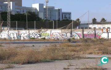 Imagen del suelo del futuro hospital de Cádiz. 