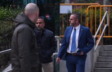 David Oliva a su salida de la Audiencia Nacional en una imagen de archivo