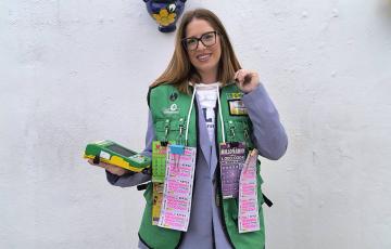 La vendedora que ha llevado la fortuna a la localidad roteña